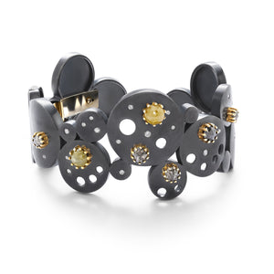 Constellation Bubble Hinged Click Cuff