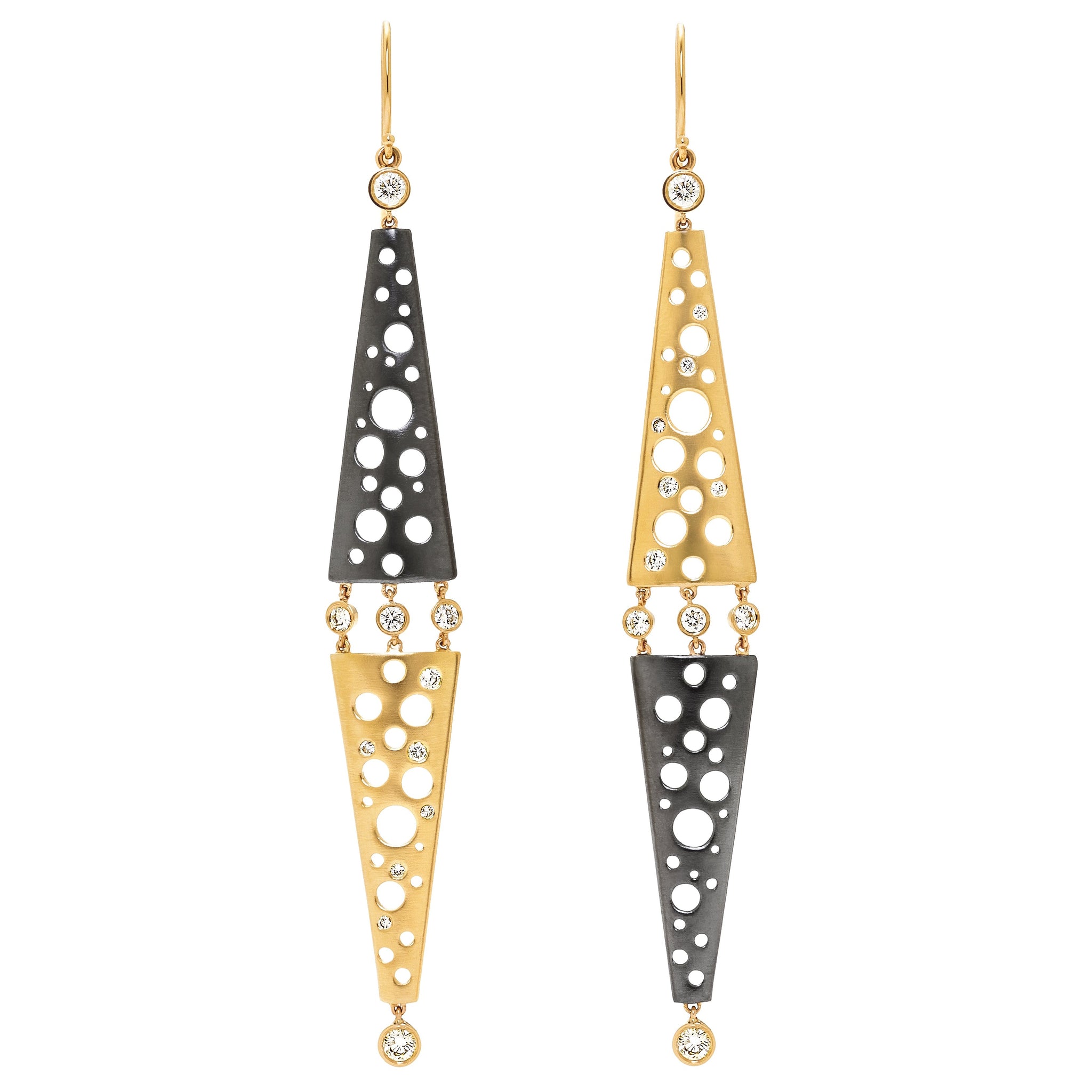 Diamonds Dropping On Helena Mirroring Earrings featured in JCK Online