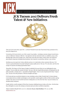 Still Lily Solitaire Ring featured on JCK Online