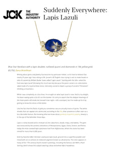 'Blue Star Necklace' featured on JCK Online
