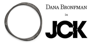 Dana Bronfman Dark Night Engraved Tri Bangle featured in JCK Online