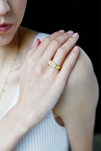 Lipstick Pavé Ring featured on Pure Earth Blog
