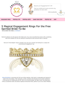 Dana Bronfman Agra Crown Ring Featured on yourengagement101.com
