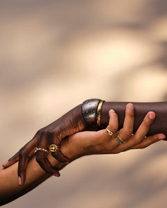 Sun Concave Hammered Oval Hinged Bangle