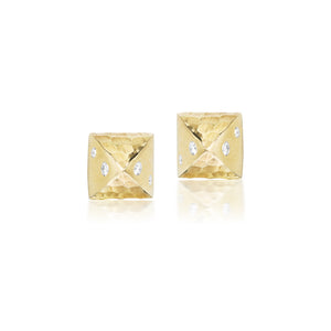 Matte and Hammered Pyramid Studs