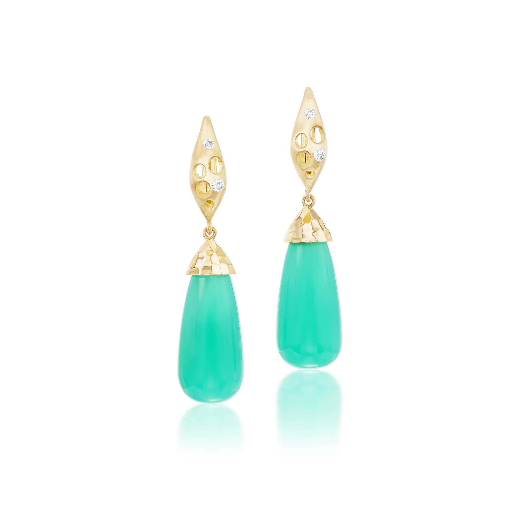 Chrysoprase Marquita Drop Dangles