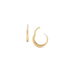 Small Hammered Click Hinge Hoops