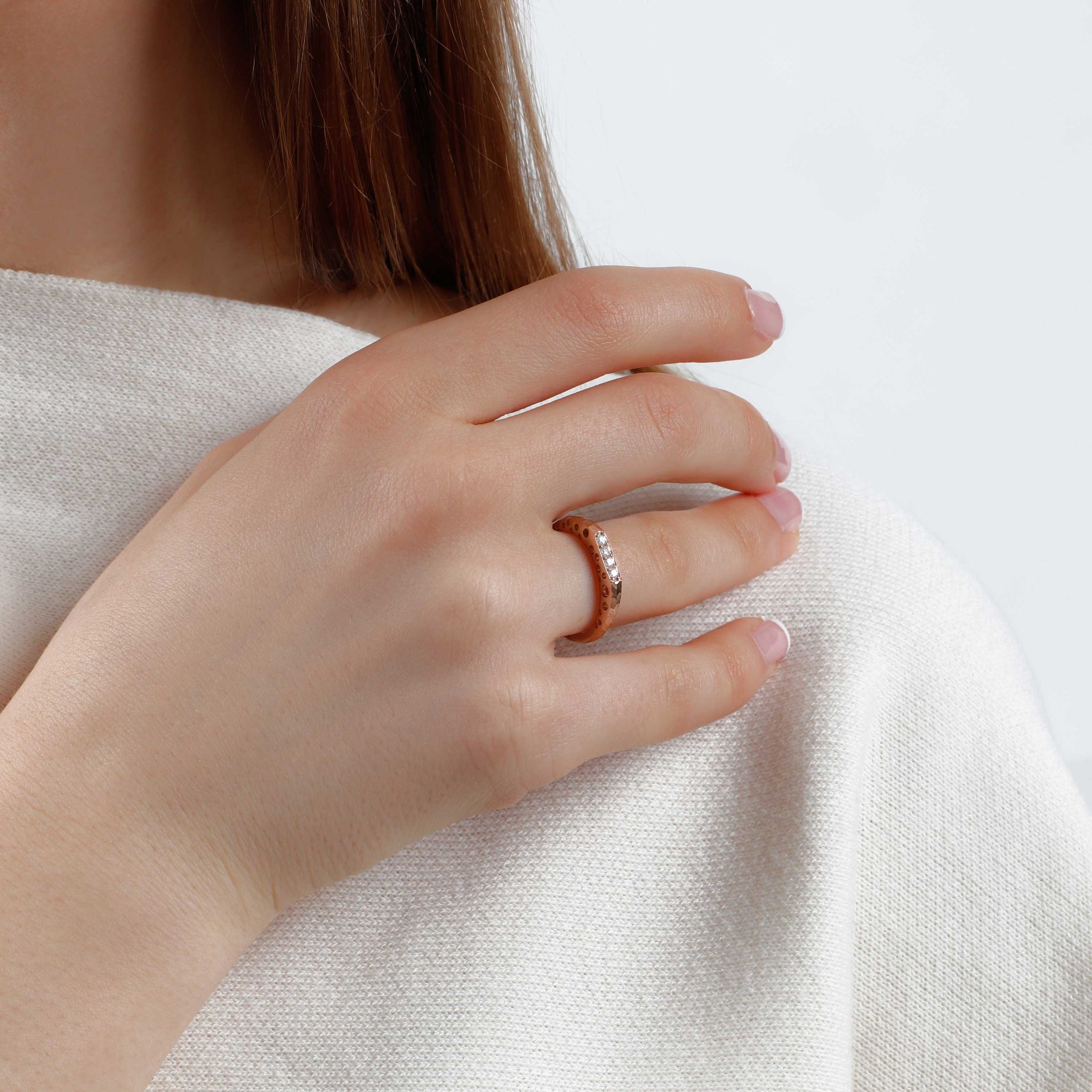 Oculus Bar Stack Ring Set