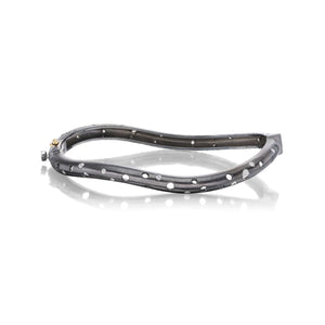 Oculus and Hammered Oval Wave Bangle