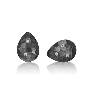 Pear Shaped Hammered Studs
