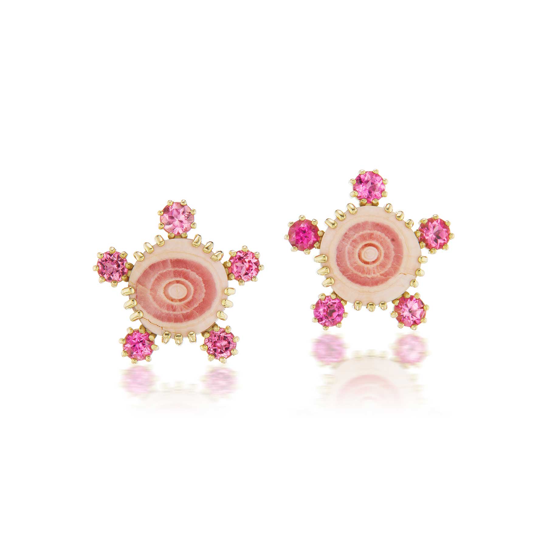 Pink Sparks Stud Earrings