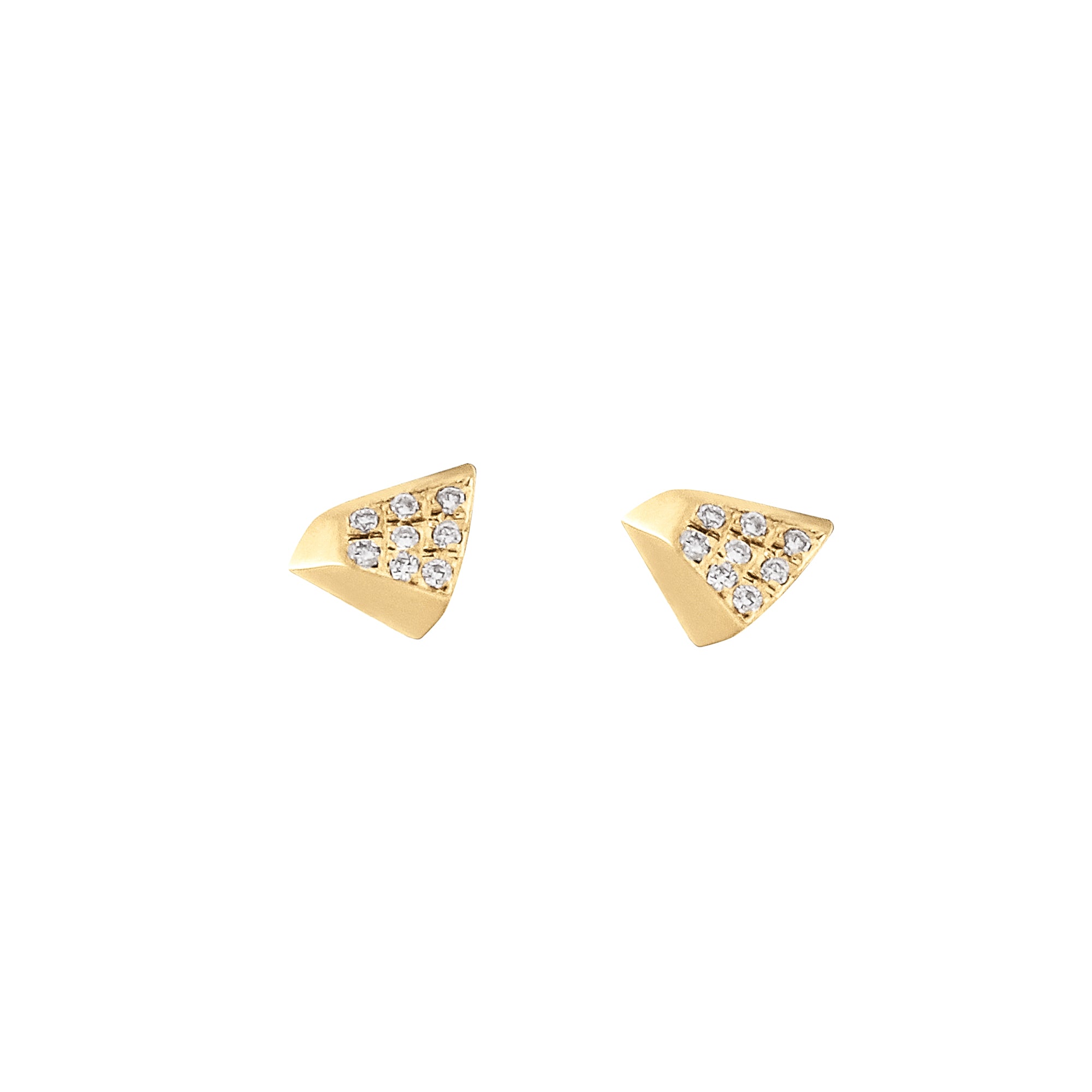 Diamond Triangle Studs
