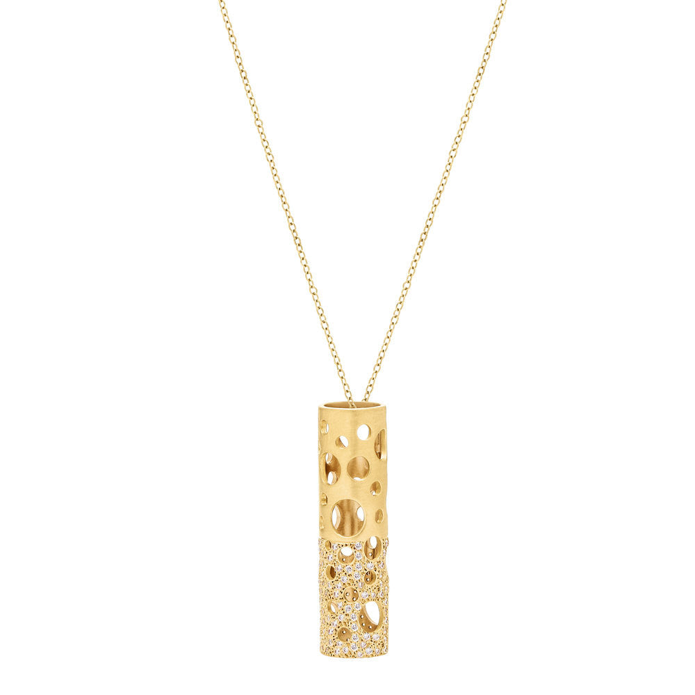 Half-Pavé Holly Pendant