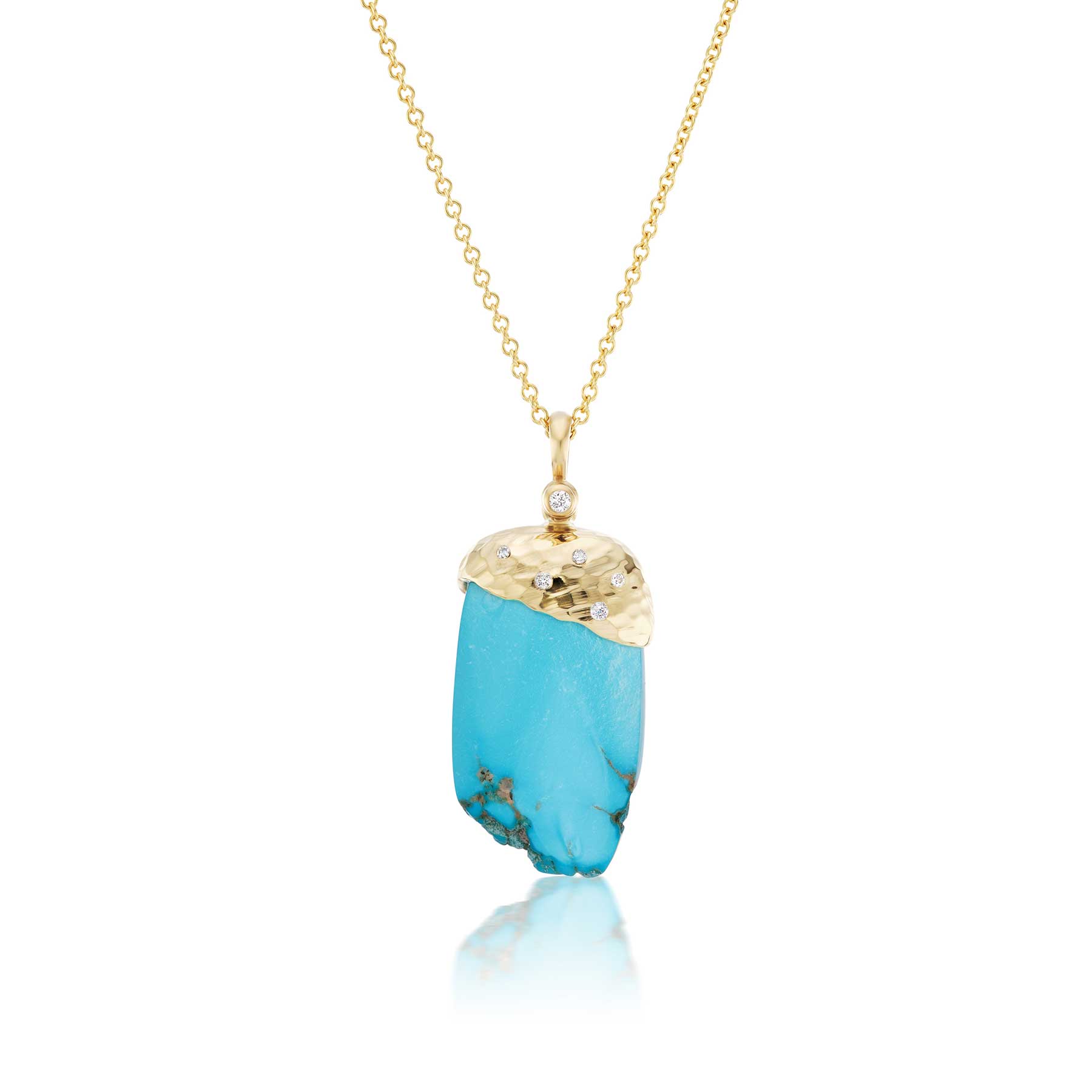 Sleeping Beauty Sliced Pendant